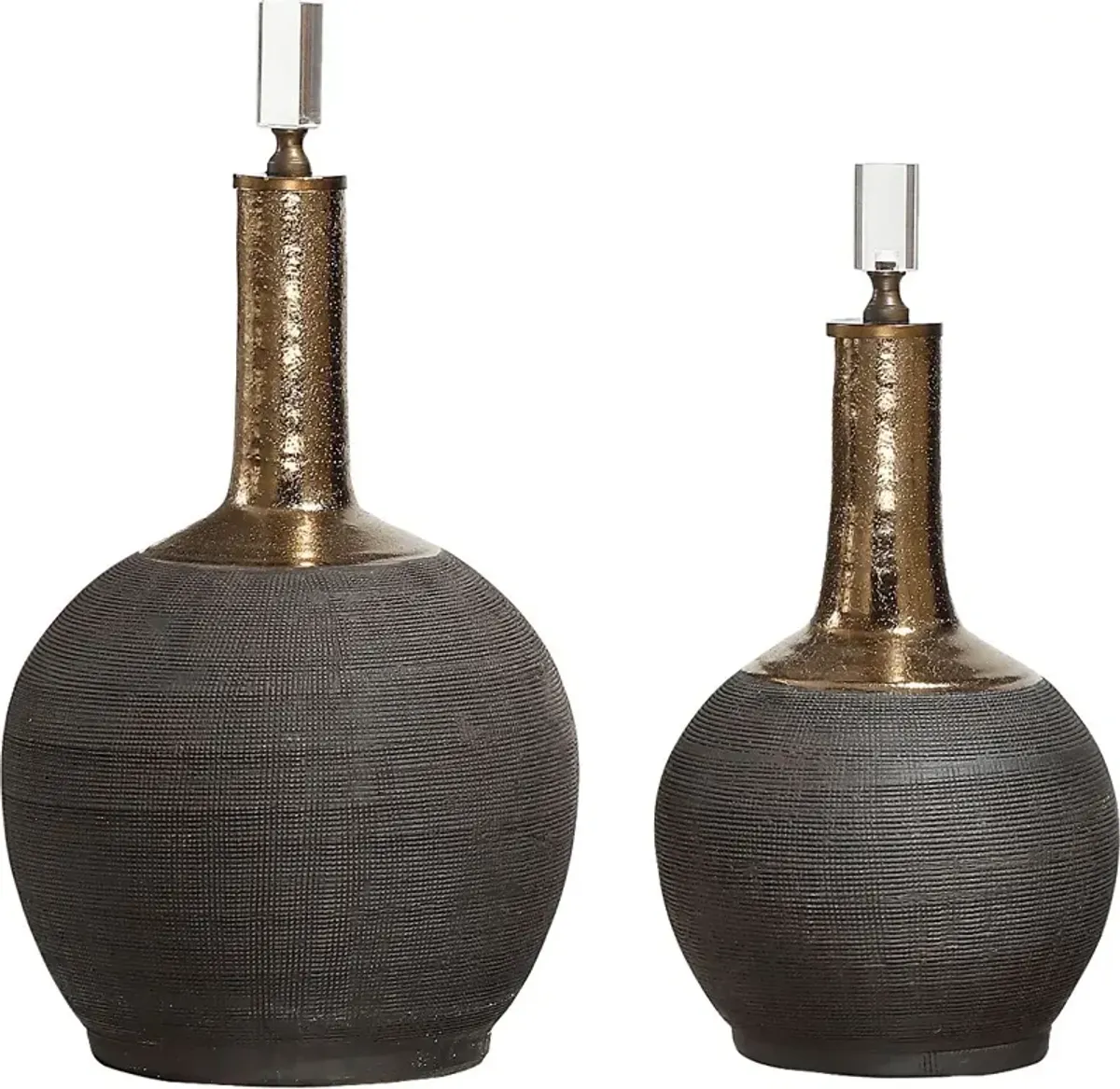 Mossleigh Black Bottle, Set of 2