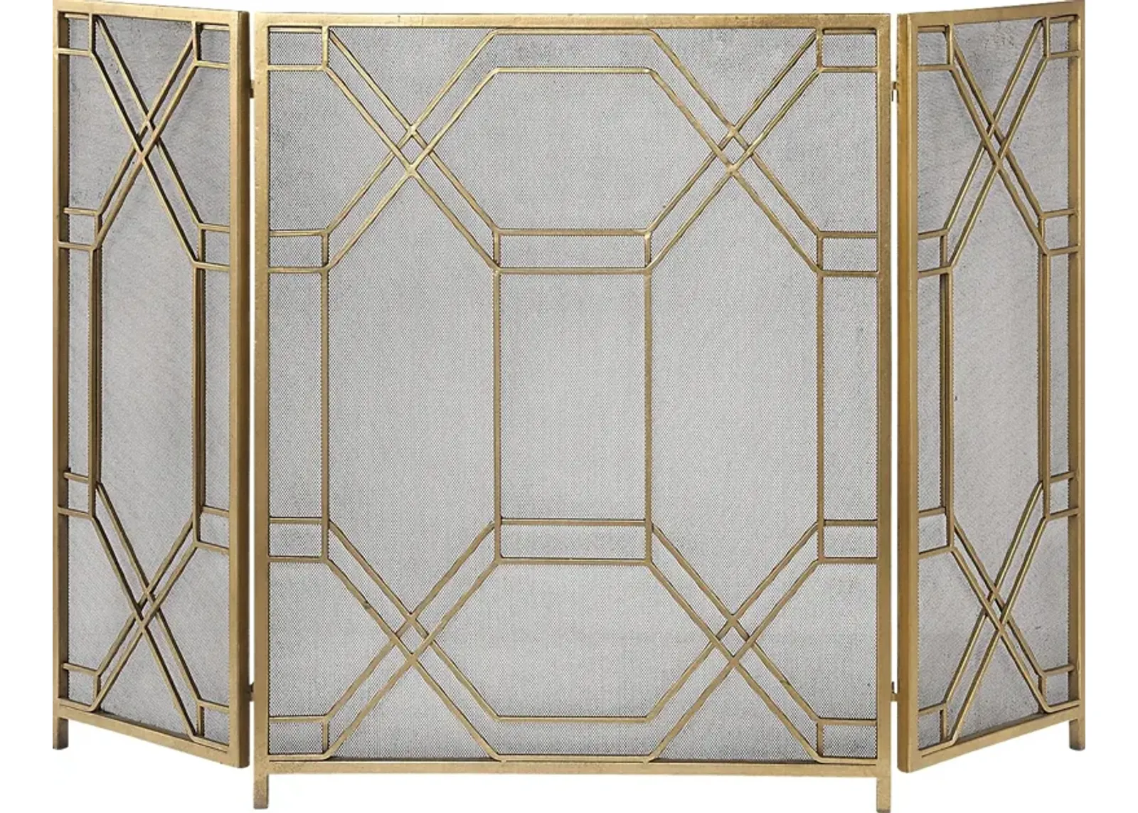 Nitson Gold Fireplace Screen