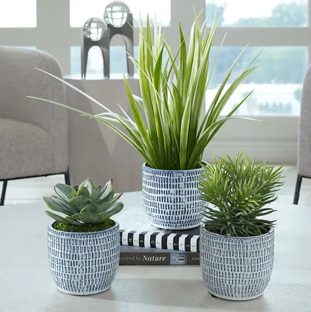 Fathbrook Green Faux Plant, Set of 3