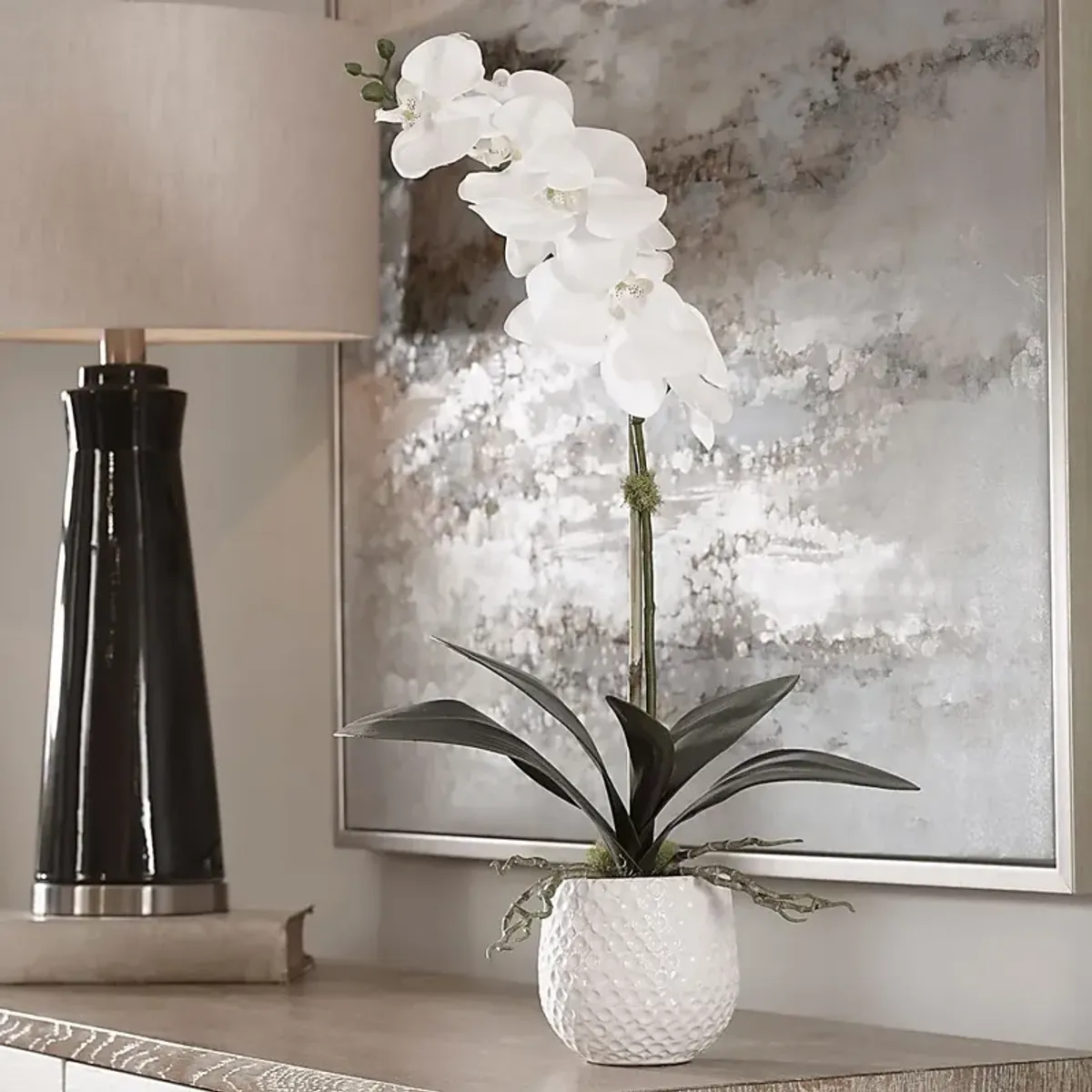 Gosson White Faux Orchid