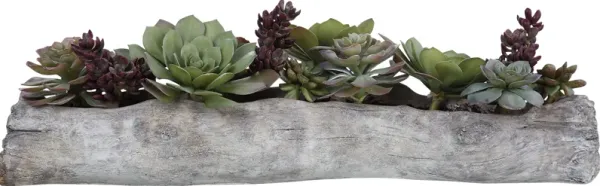 Grelot Green Faux Succulents
