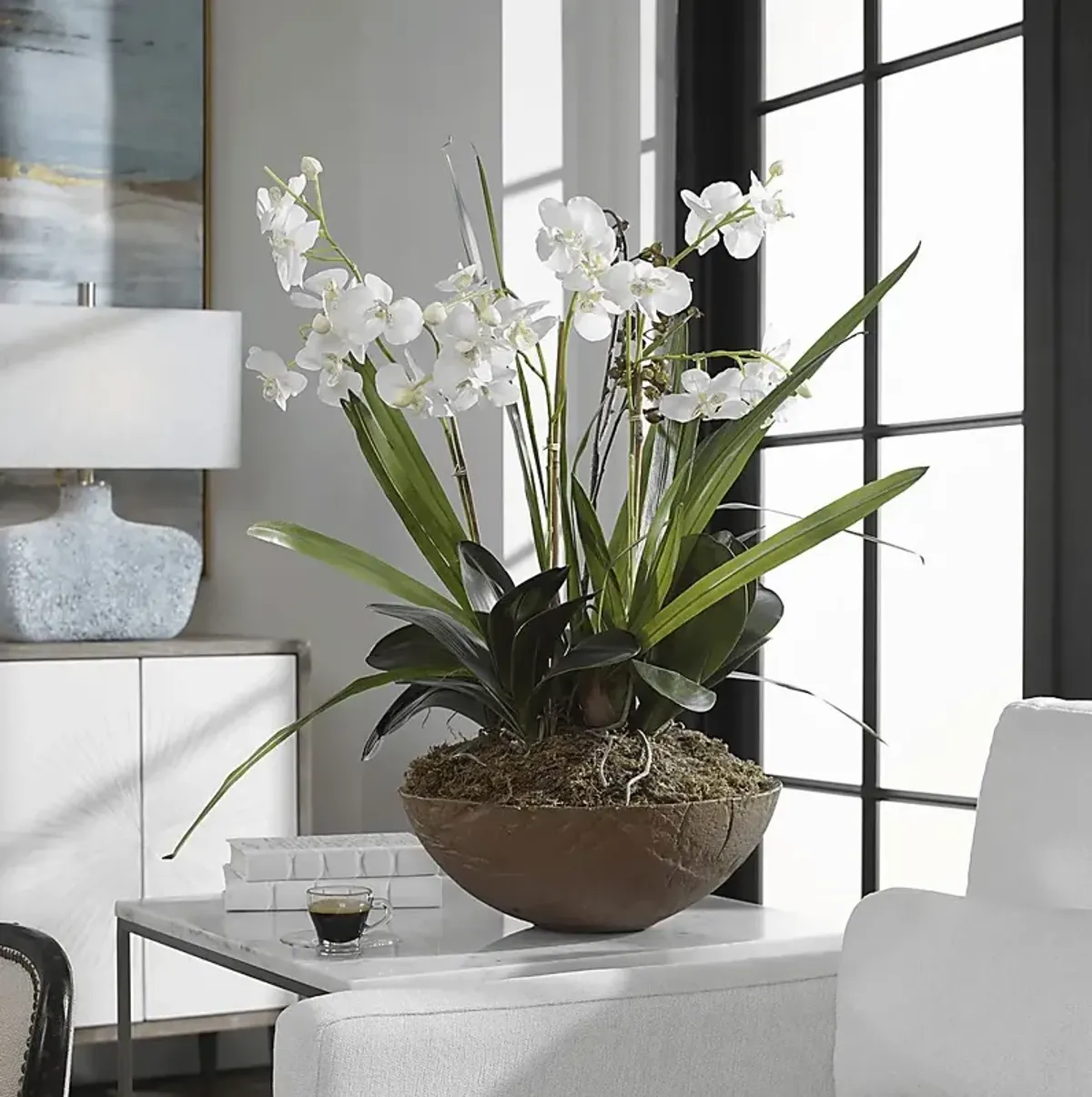 Islewood White Faux Orchid