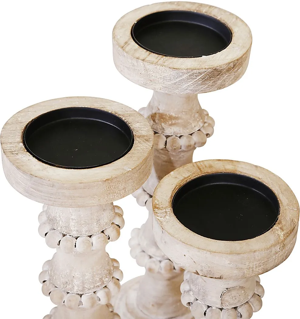 Wareingwood Beige Candle Holder