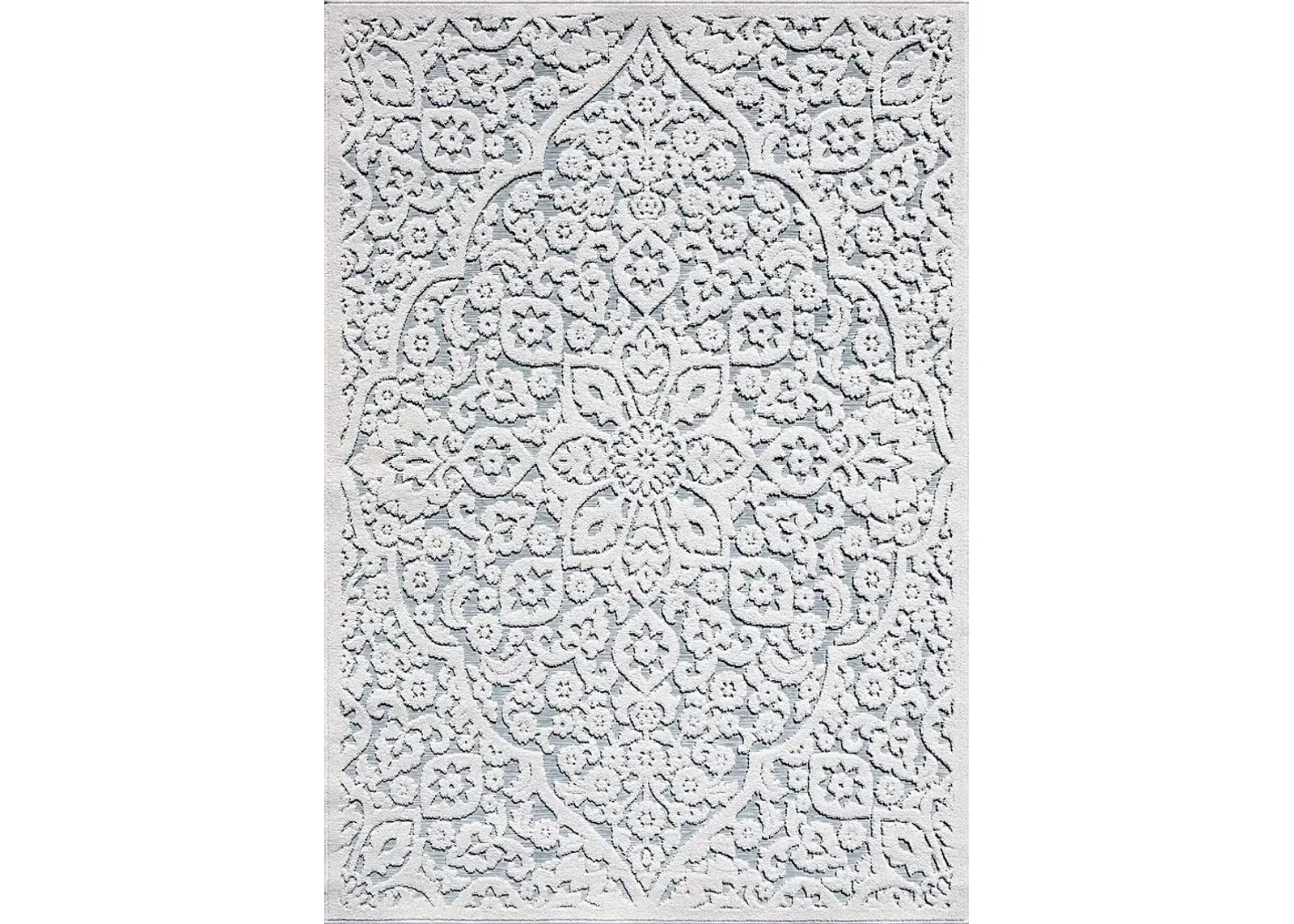 Sohio White 7'9 x 10'10 Rug