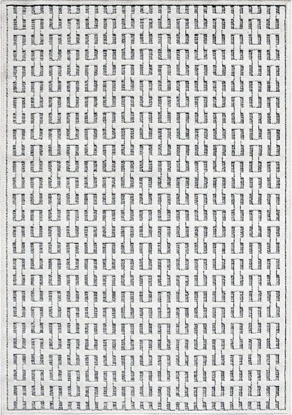 Broussard White 7'9 x 10'10 Rug