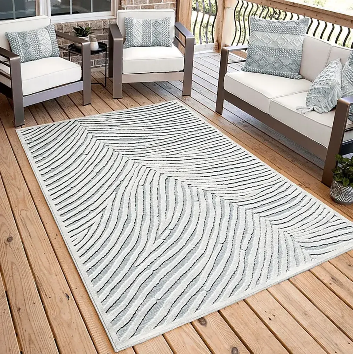 Cansbud White 5'2 x 7'6 Rug