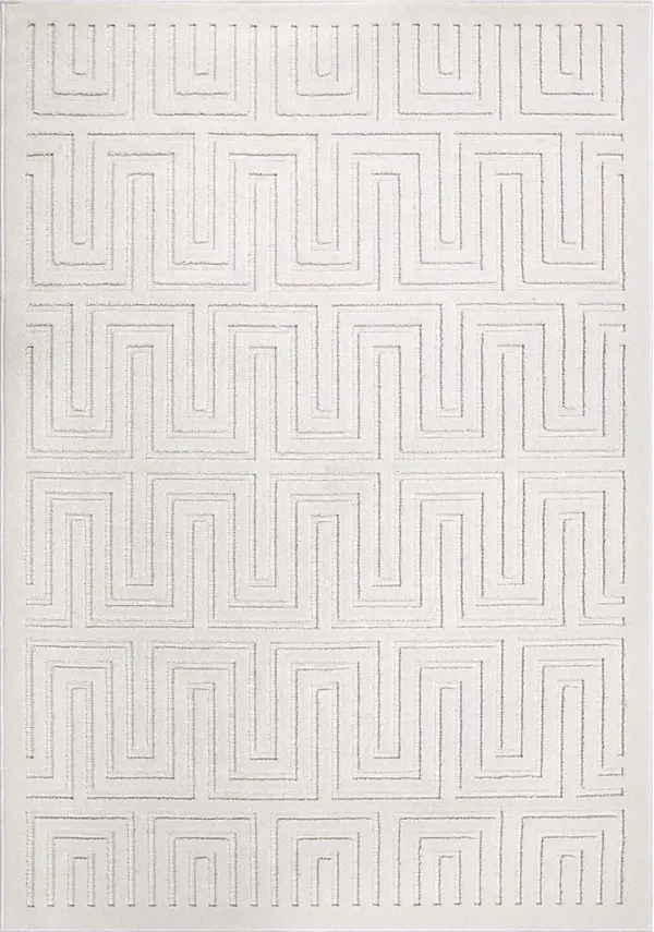 Denbigh White 7'9 x 10'10 Rug