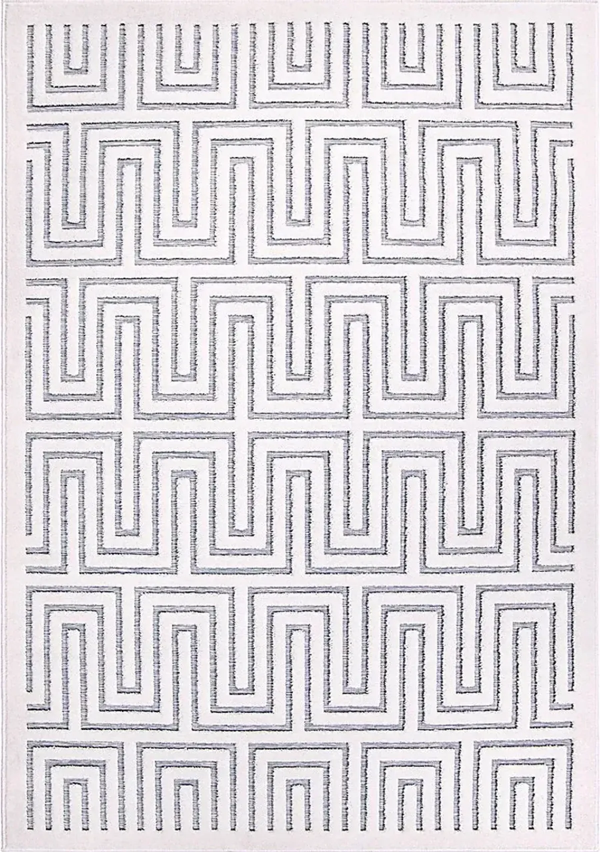 Denbigh White/Blue 5'2 x 7'6 Rug