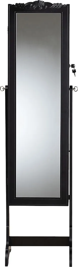 Alabo Black Cheval Jewelry Armoire