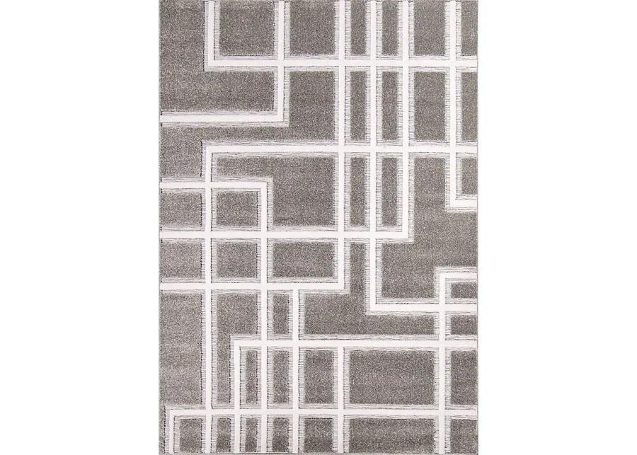 Dubuge Gray 5'2 x 7'6 Rug