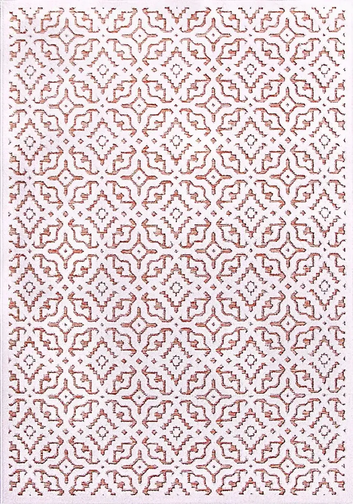 Dunnugan White/Red 5'2 x 7'6 Rug