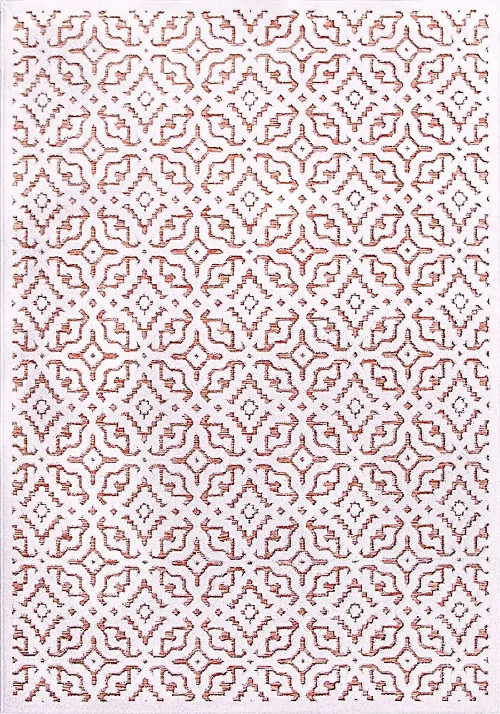 Dunnugan White/Red 7'9 x 10'10 Rug