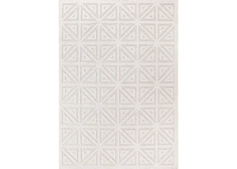 Brundidge White 5'3 x 7'6 Rug