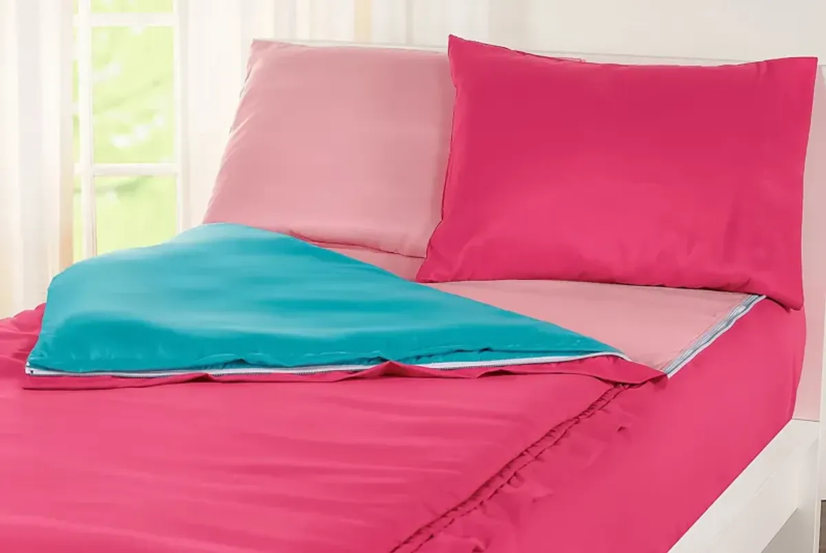 Kids Jonilde Hot Pink 3 Pc Twin Bedding Set