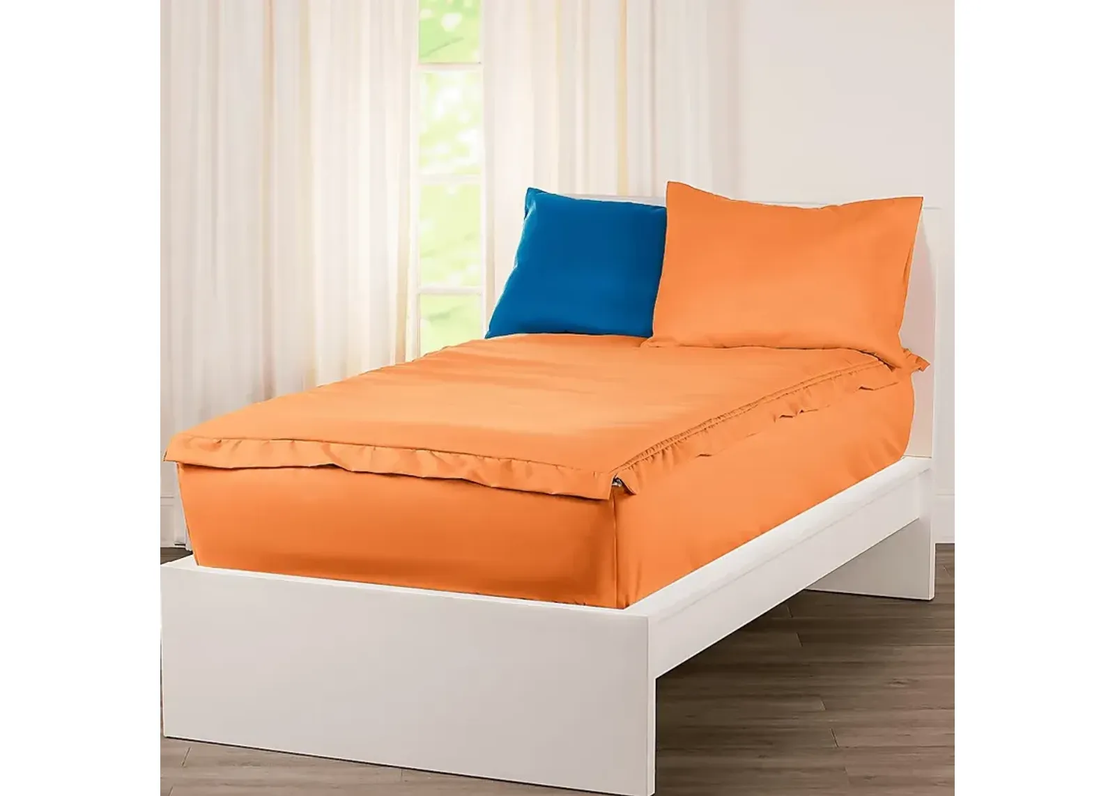 Kids Jonilde Orange 3 Pc Twin Bedding Set