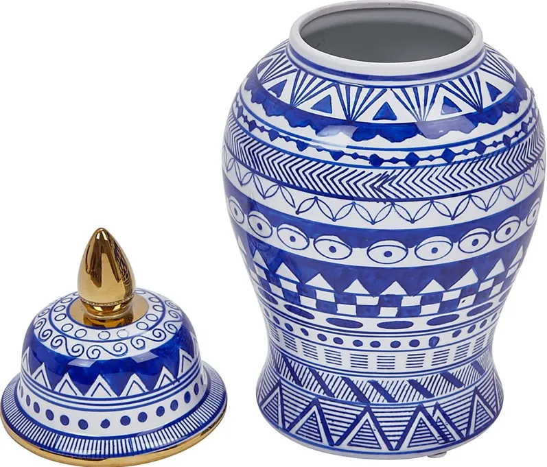 Rockcrest Blue Temple Jar