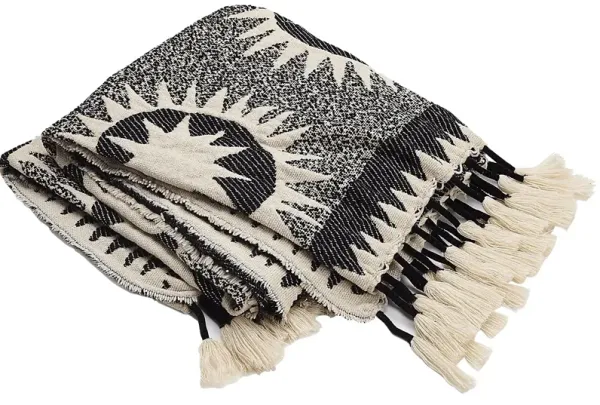 Washentaw Cream Throw Blanket