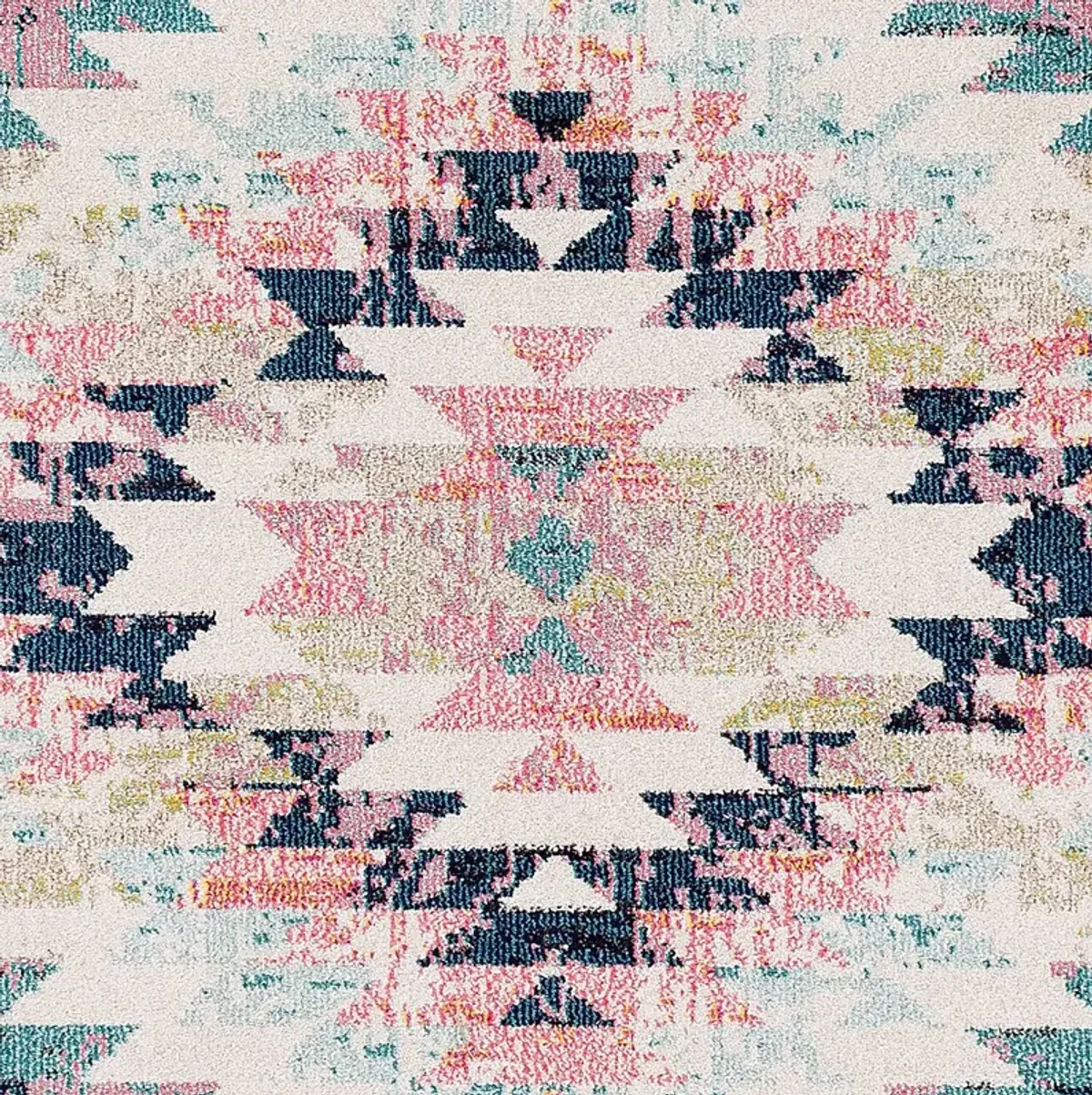 Anoura II Blue 5'3 Round Rug
