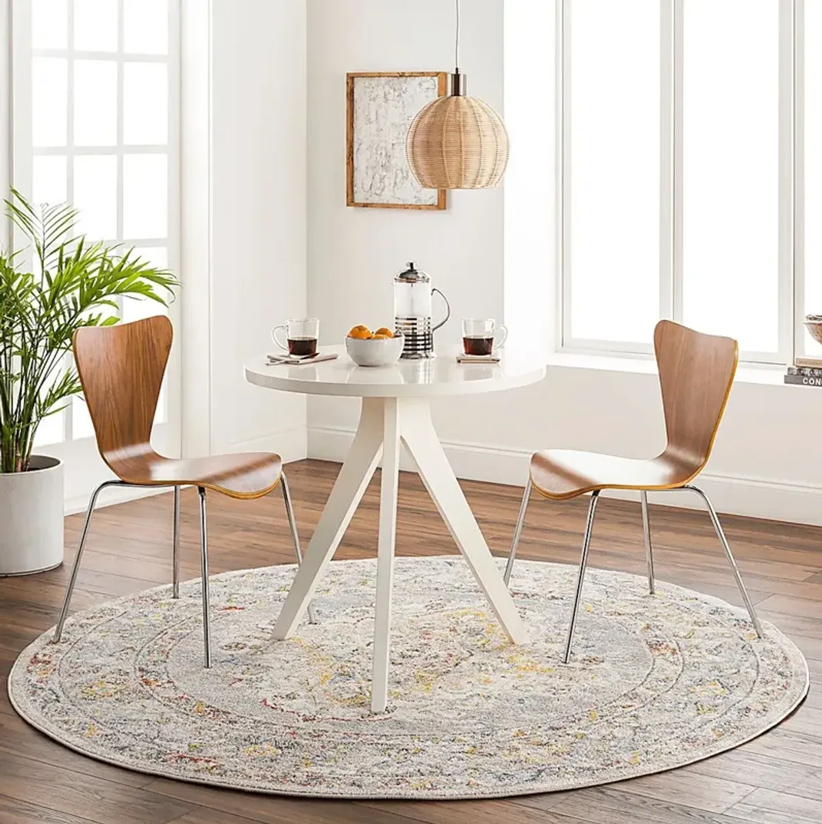 Anilya II Cream 5'3 Round Rug