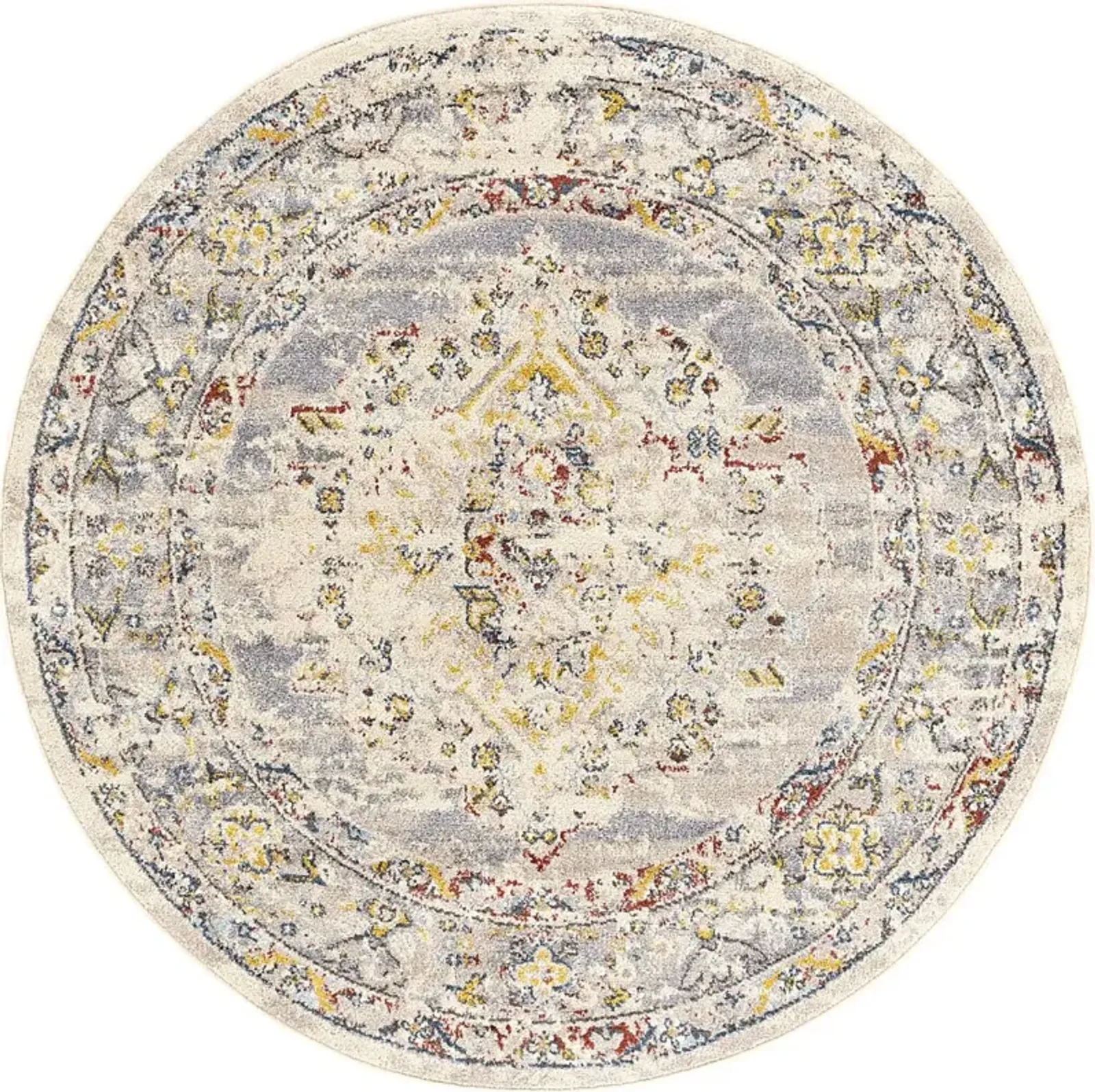 Anilya II Cream 5'3 Round Rug