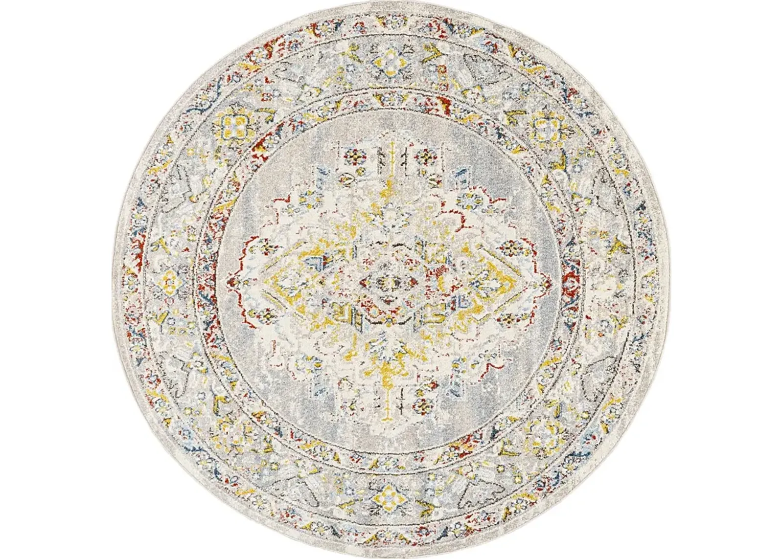 Anilya II Cream 6'7 Round Rug