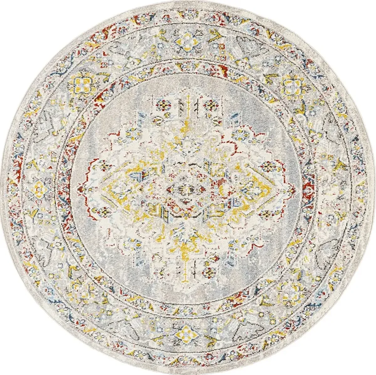 Anilya II Cream 6'7 Round Rug