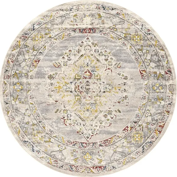 Anilya II Cream 7'10 Round Rug
