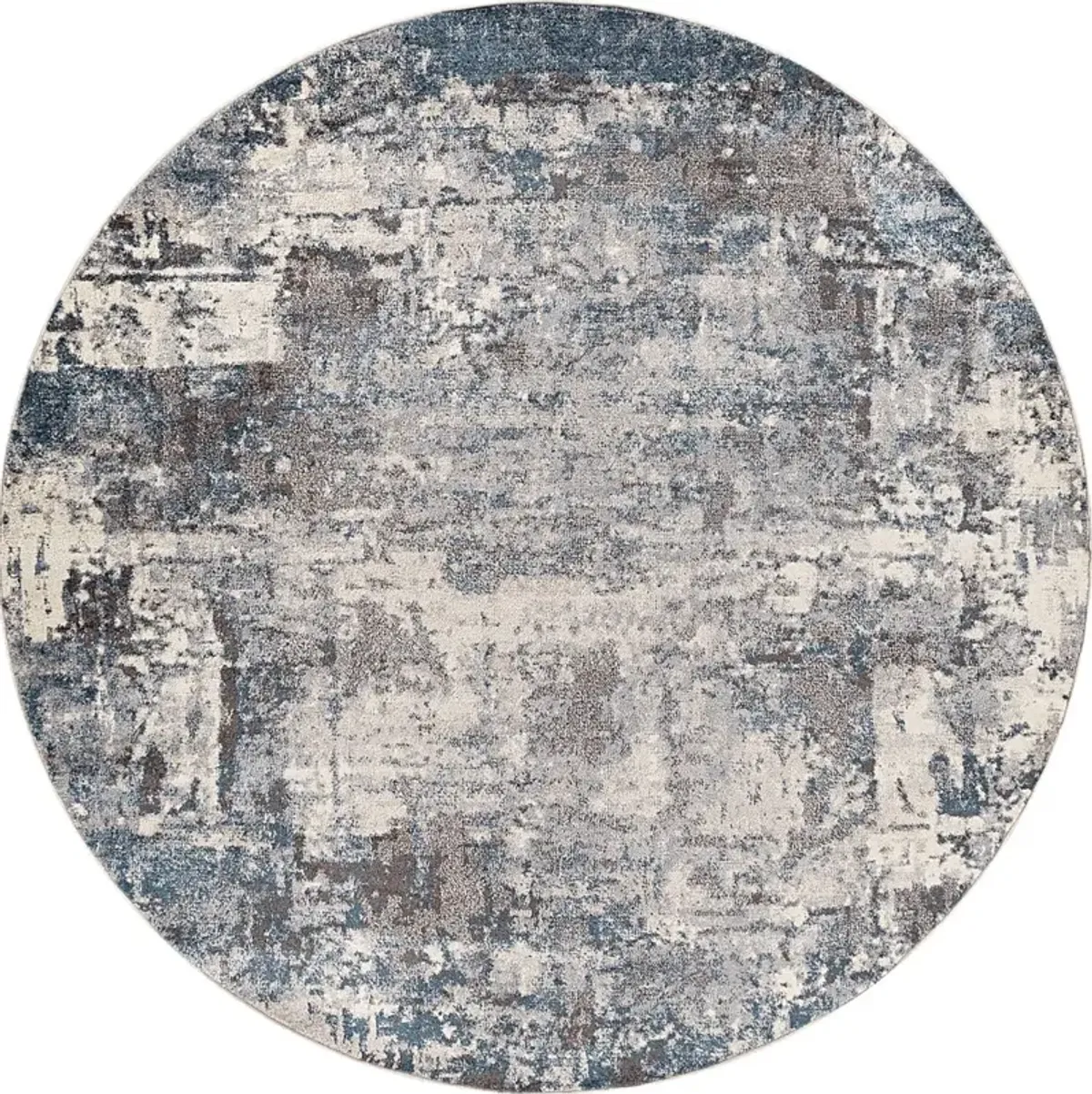 Anilya IV Dark Blue 7'10 Round Rug