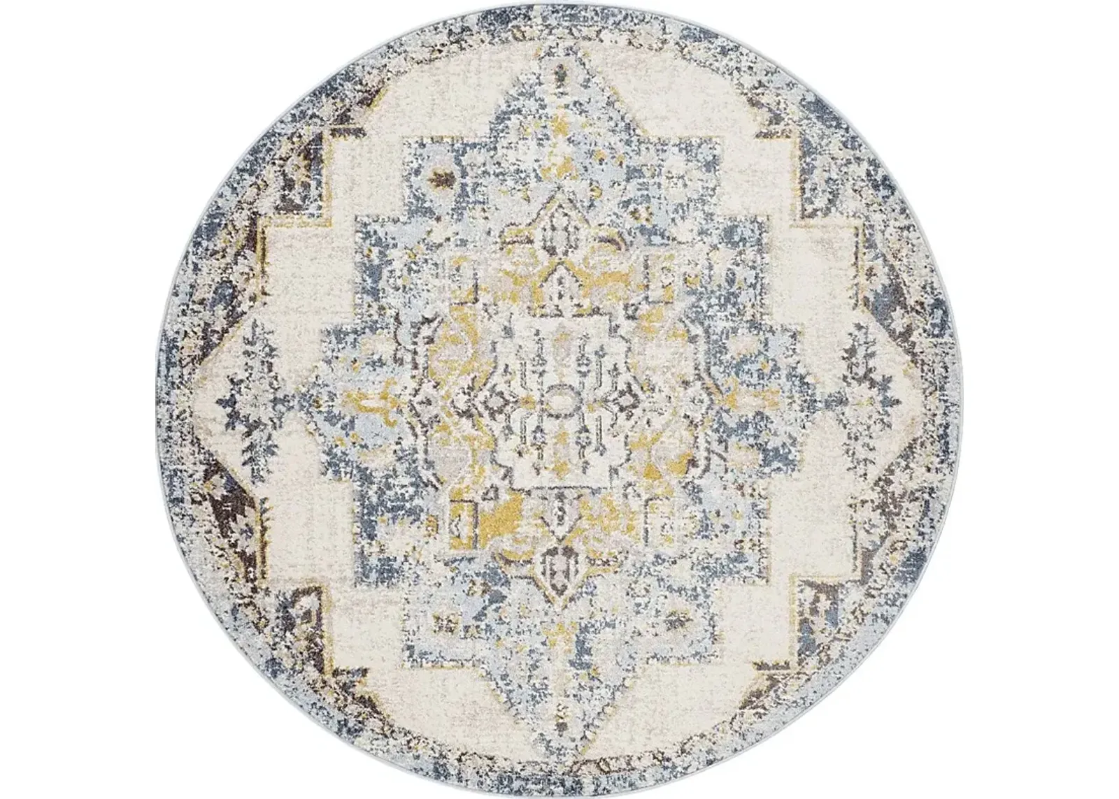 Aloria I Beige 6'7 Round Rug