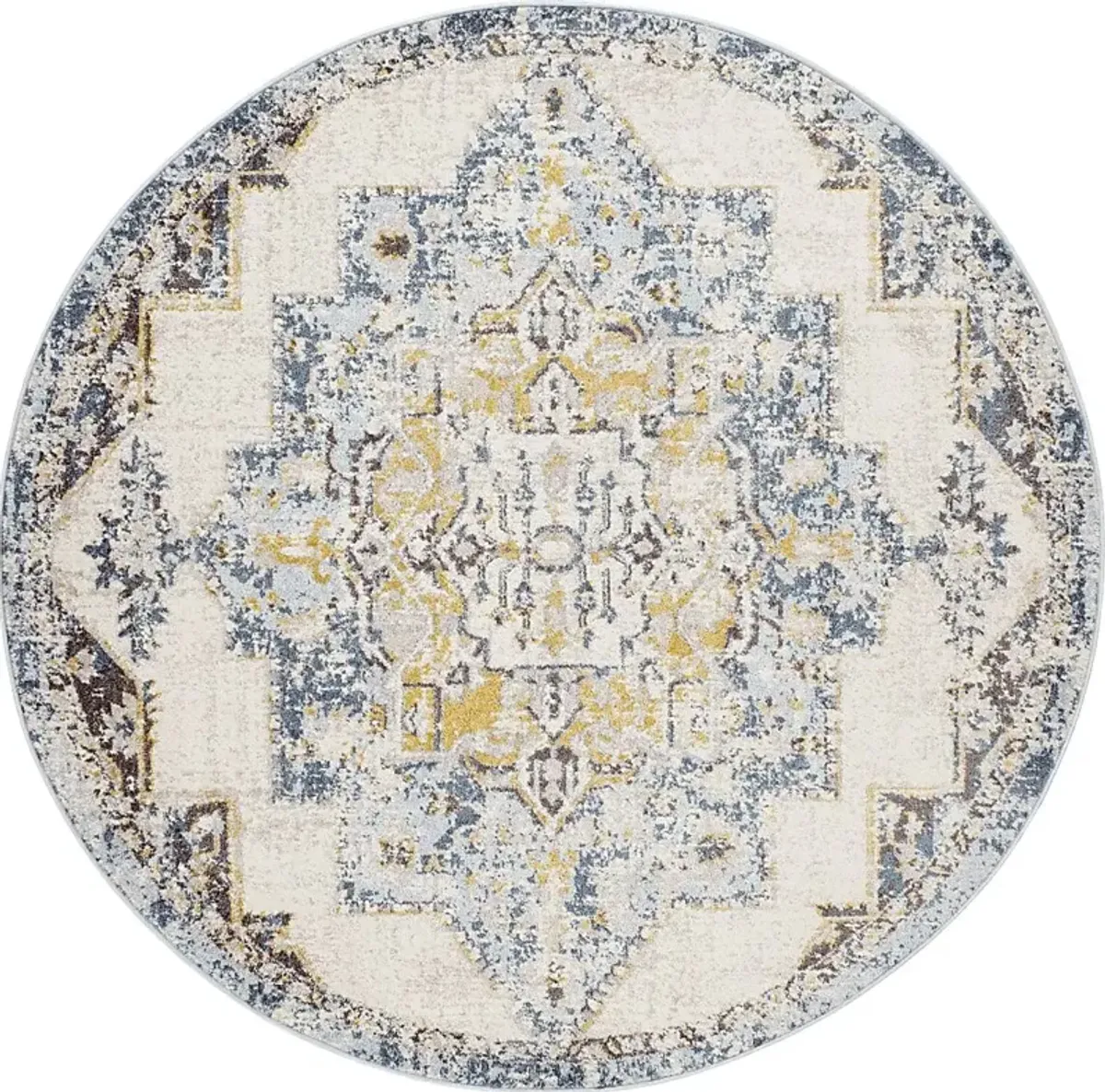 Aloria I Beige 6'7 Round Rug