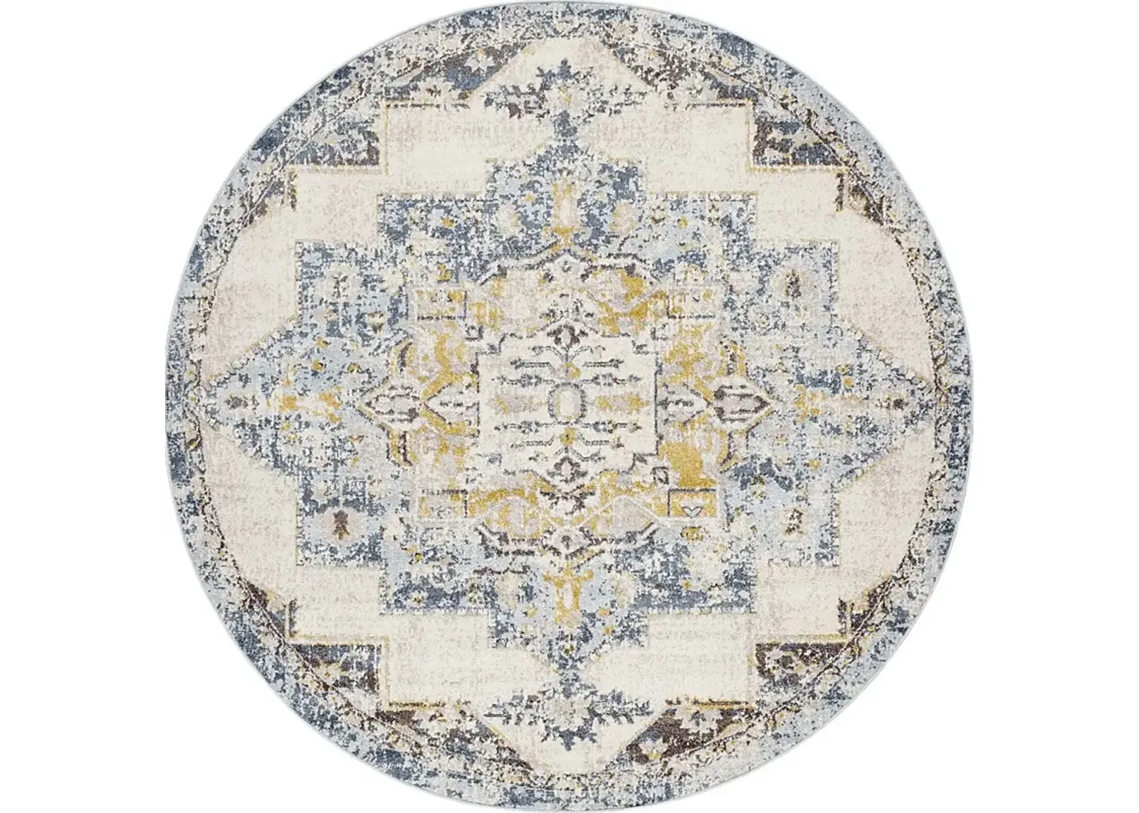 Aloria I Beige 7'10 Round Rug