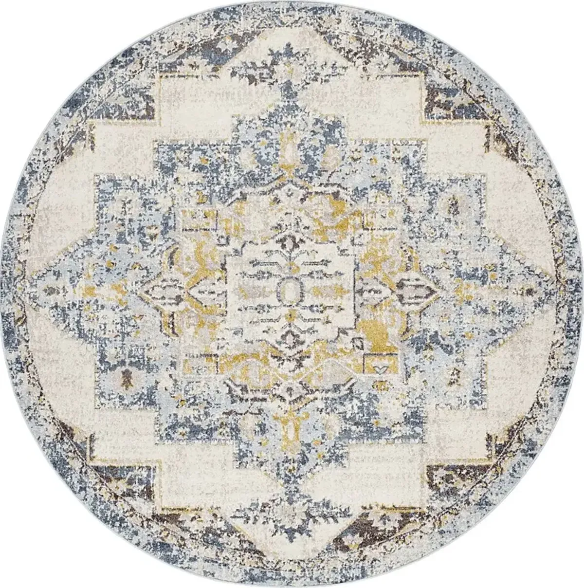 Aloria I Beige 7'10 Round Rug