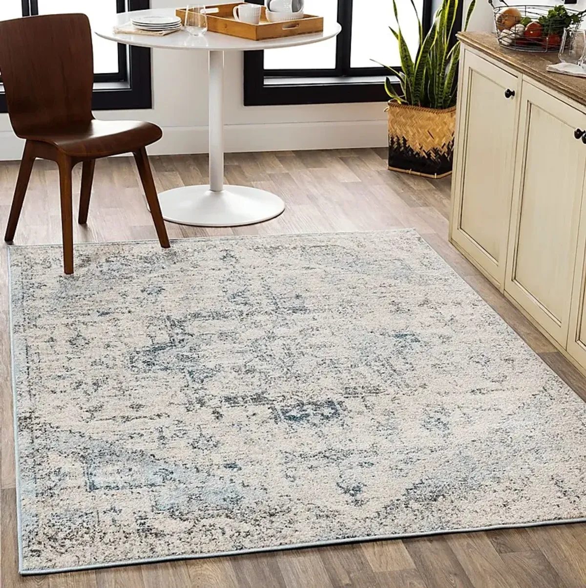 Aloria II Cream 6'7 x 9' Rug