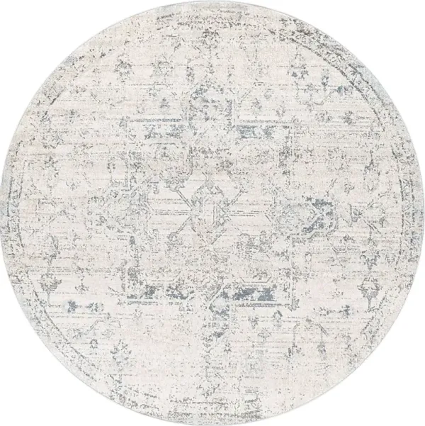 Aloria II Cream 7'10 Round Rug