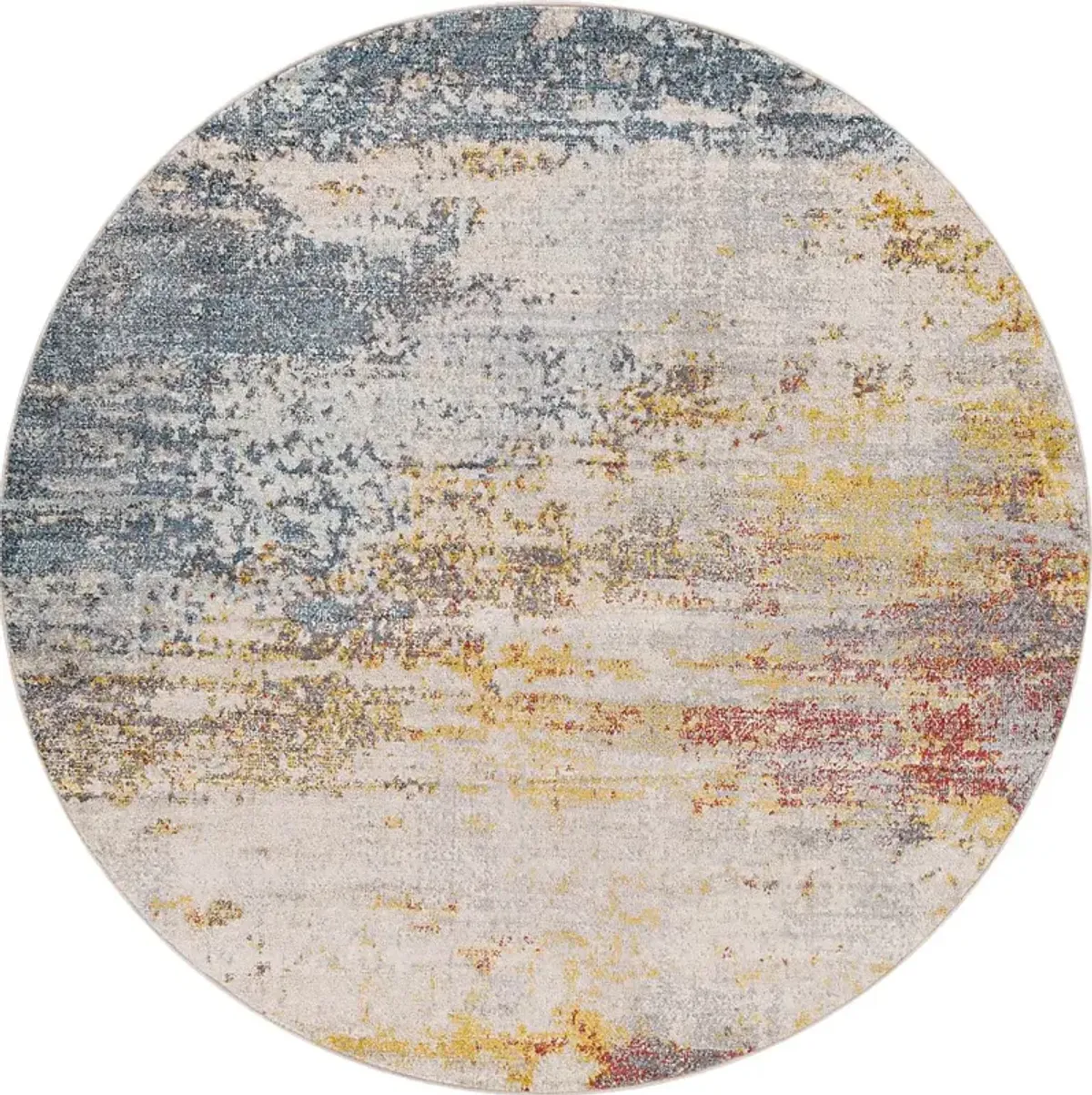 Gavien Cream 5'3 Round Rug