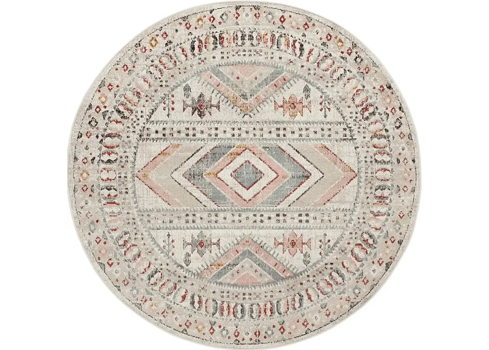 Aloria IV Beige 5'3 Round Rug