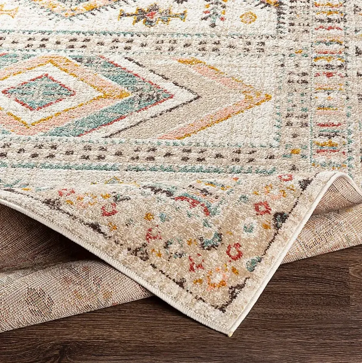 Aloria IV Beige 6'7 Square Rug