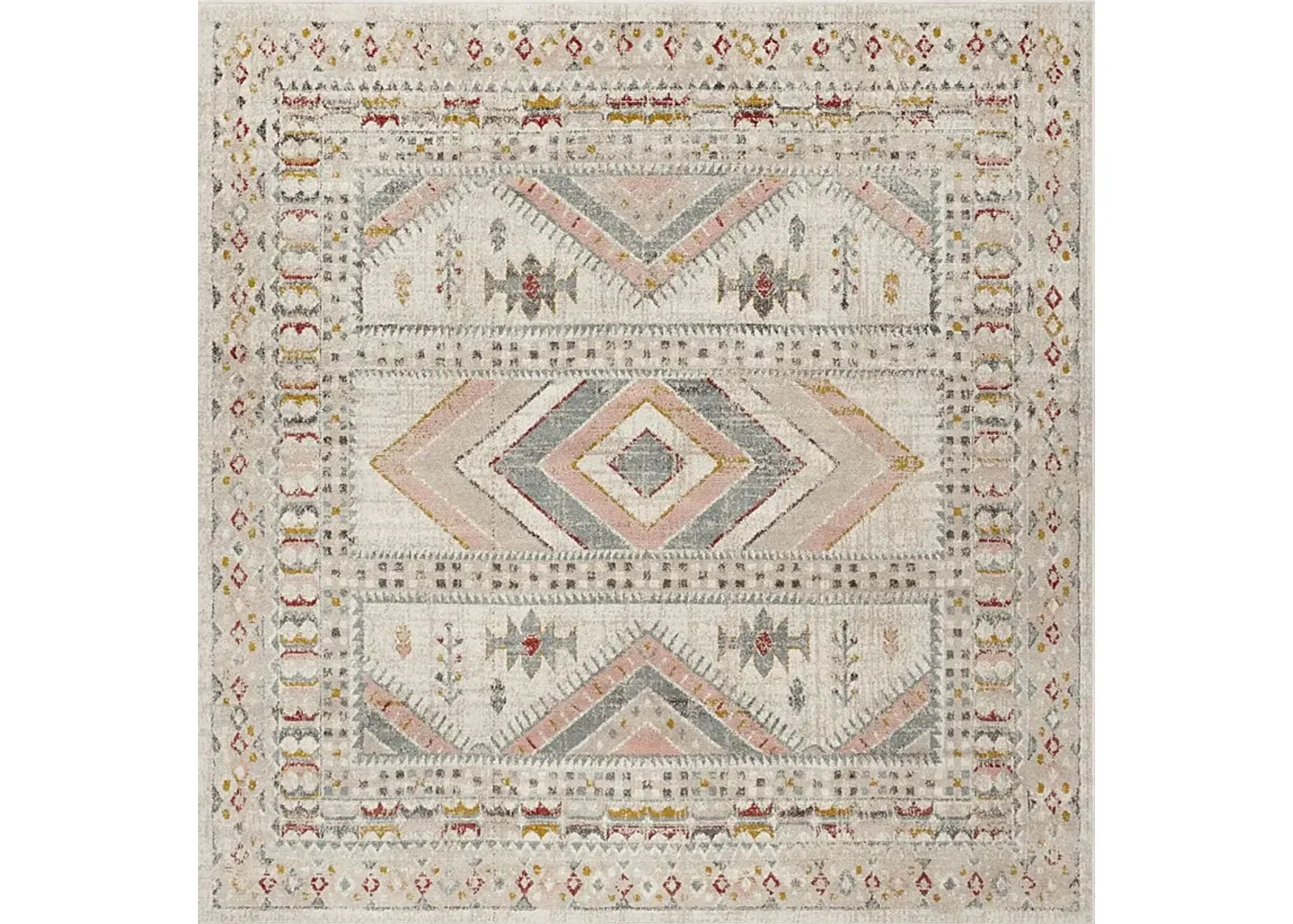 Aloria IV Beige 7'10 Round Rug