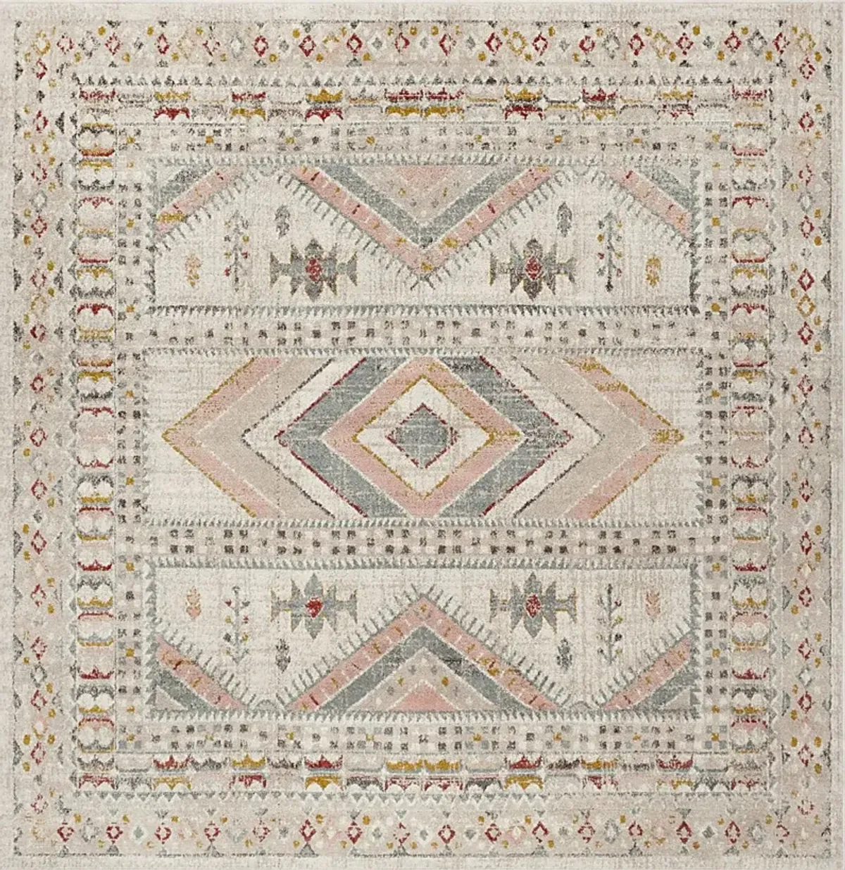 Aloria IV Beige 7'10 Round Rug