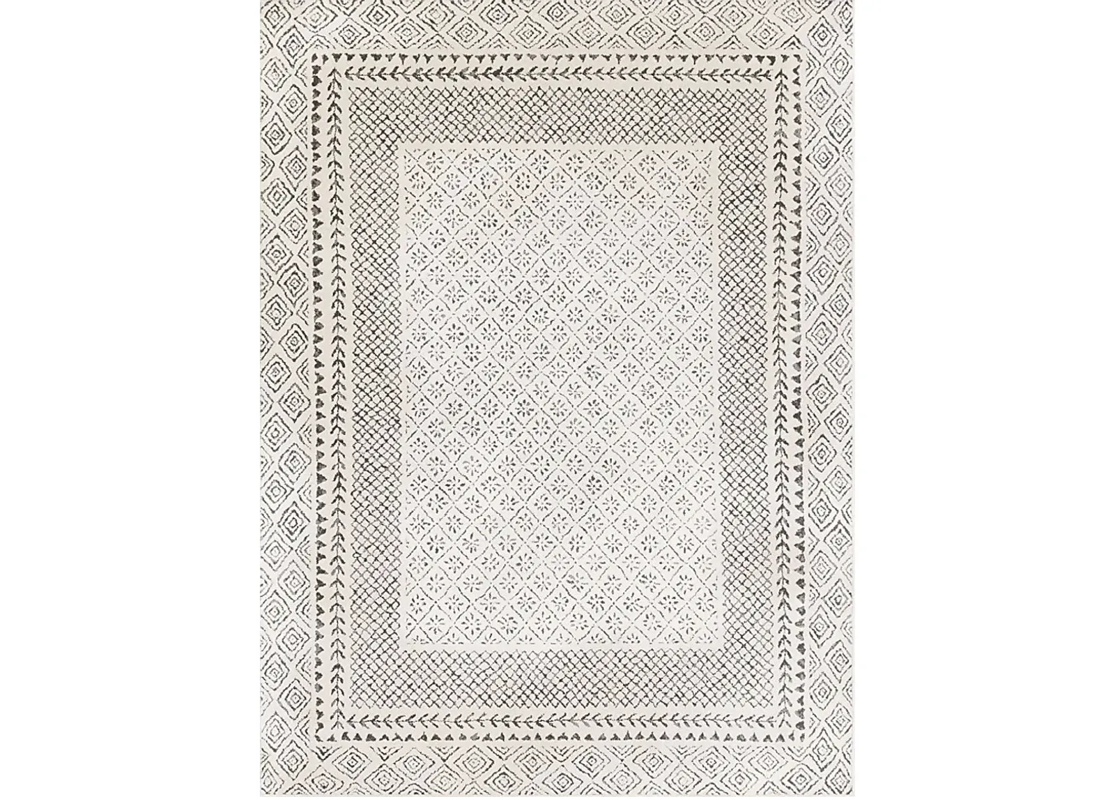 Elnaria Charcoal 6'7 x 9' Rug