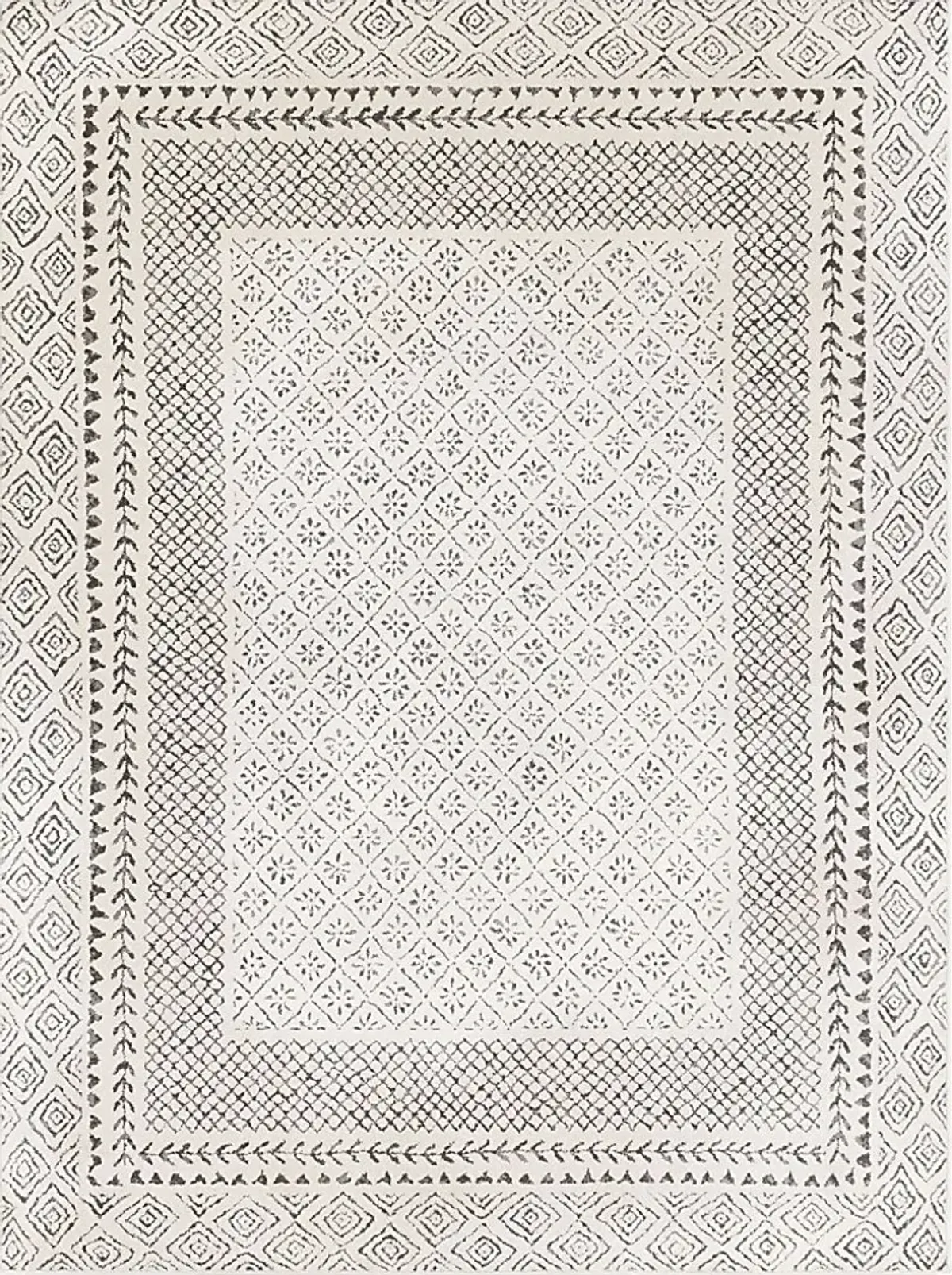 Elnaria Charcoal 6'7 x 9' Rug