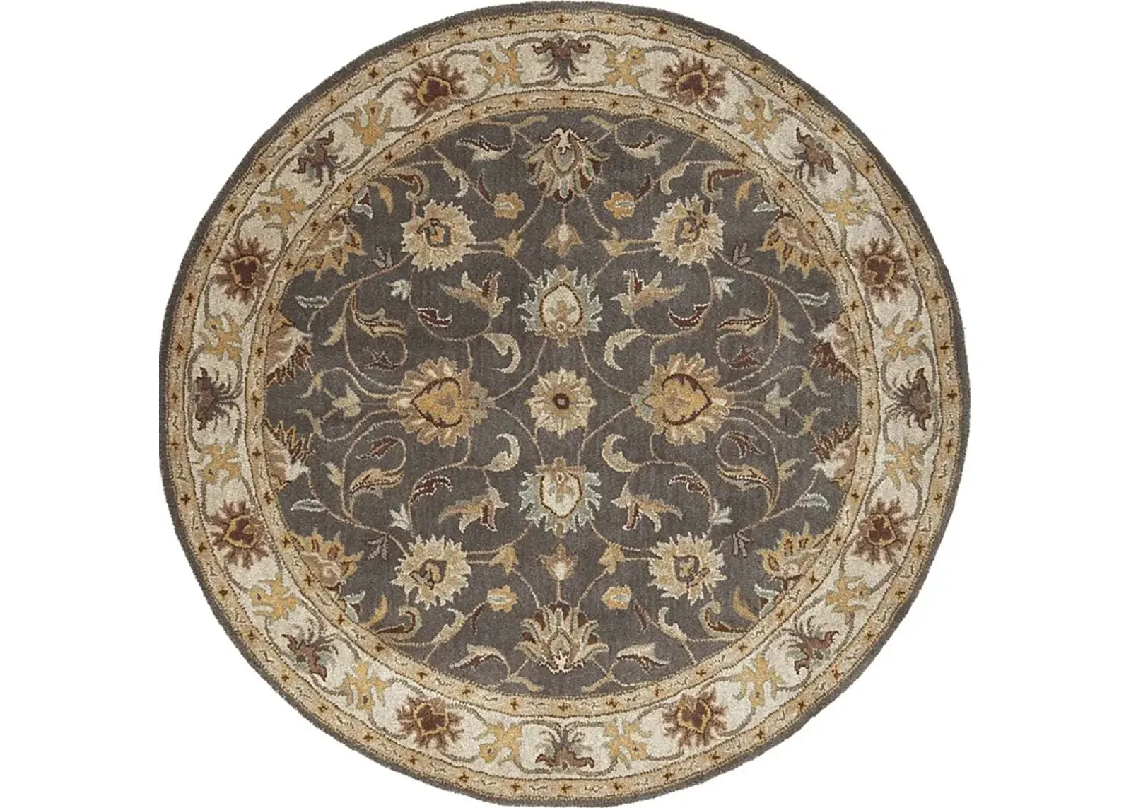 Belinera Brown 4' Round Rug