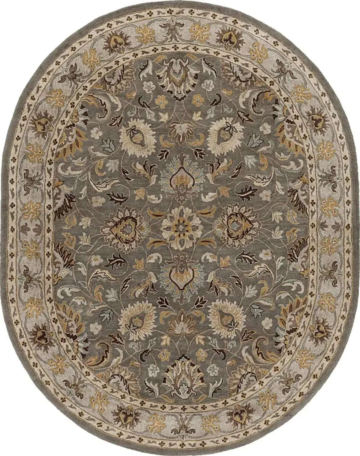 Belinera Brown 8' x 10' Oval Rug