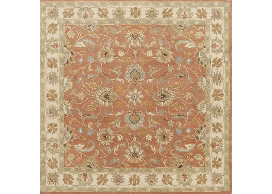 Belinera Orange 4' Square Rug