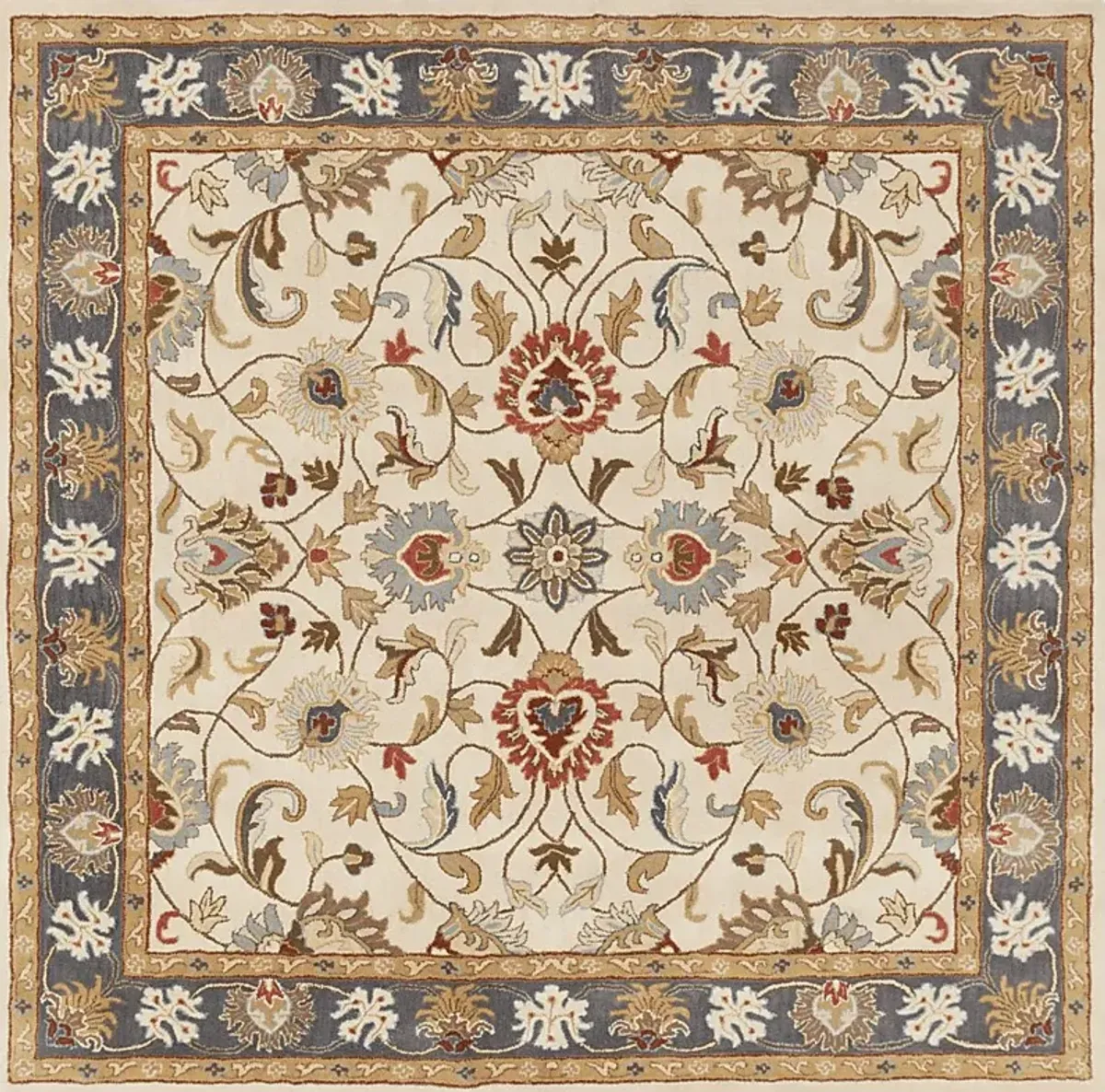 Belinera Beige 4' Square Rug