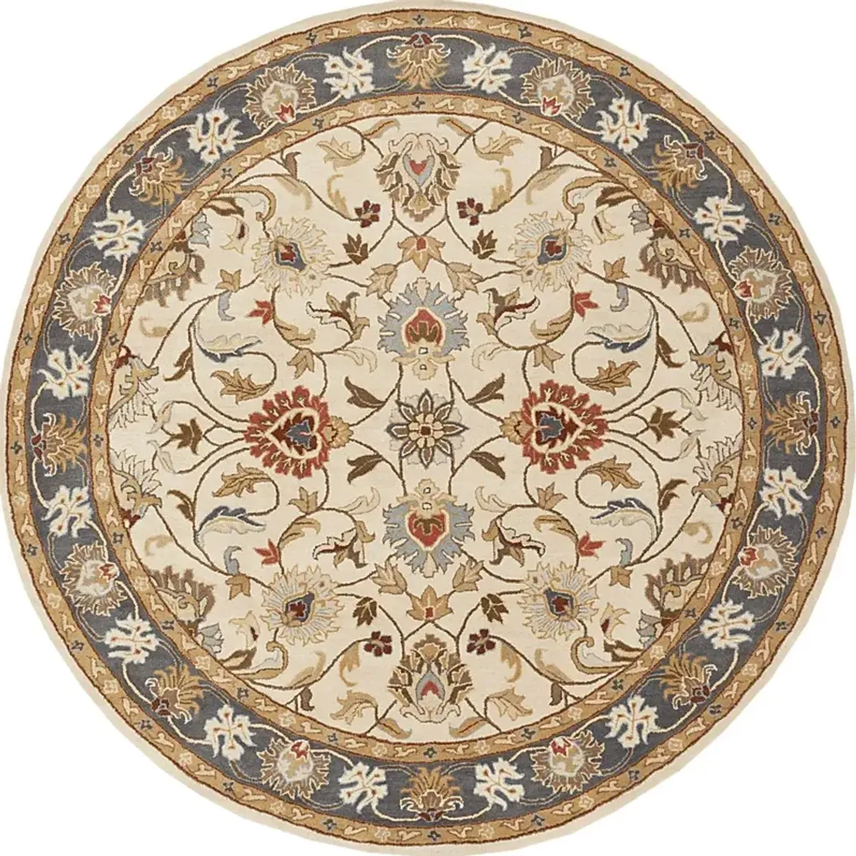 Belinera Beige 8' Round Rug