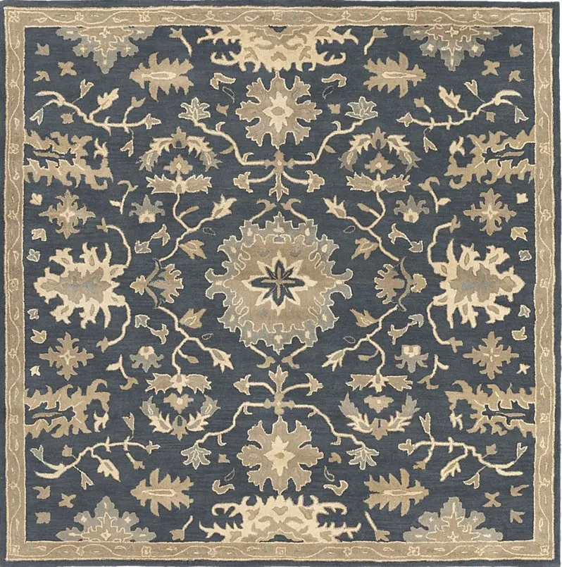 Belinera IV Navy 6' Square Rug