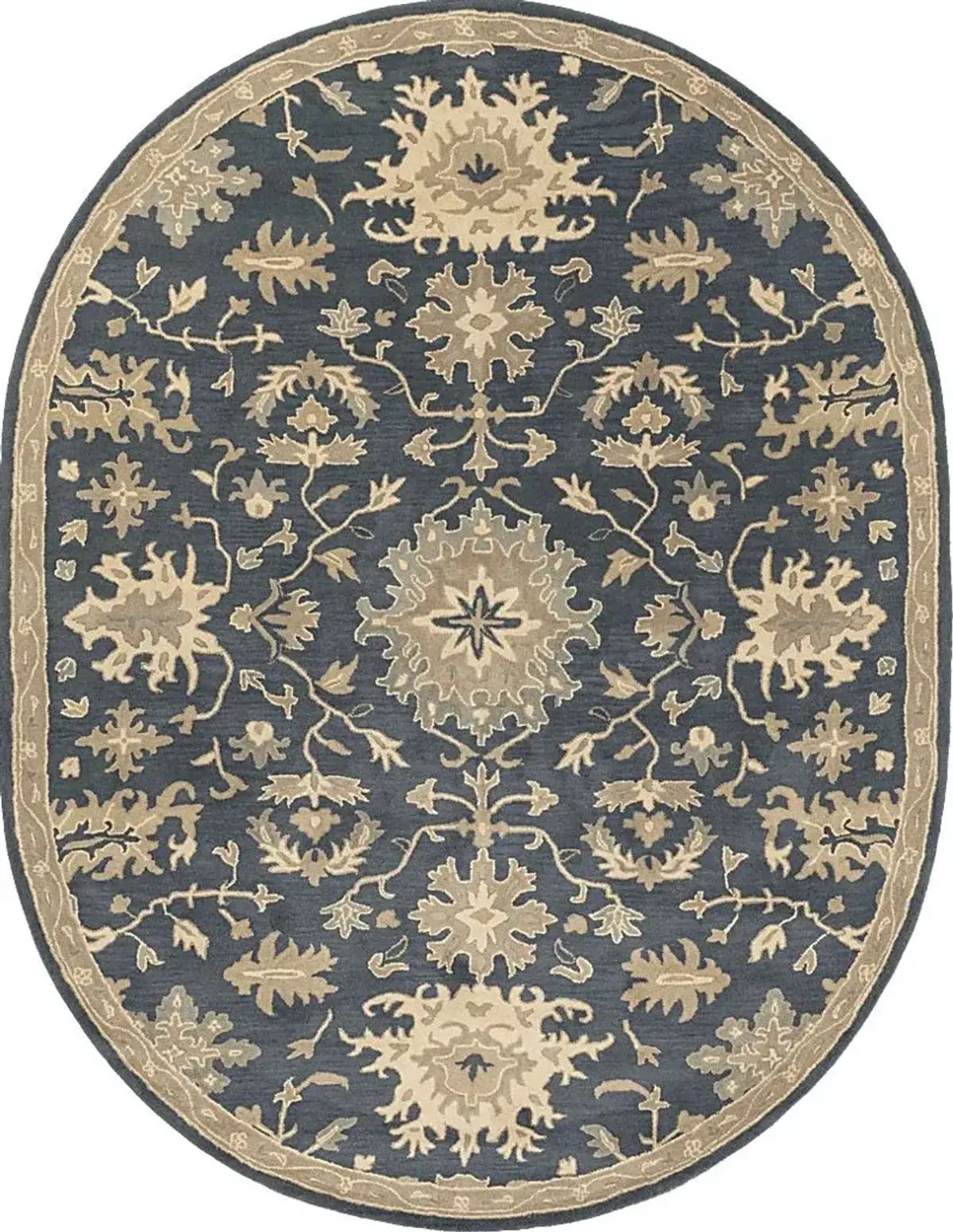 Belinera IV Navy 8' x 10' Oval Rug