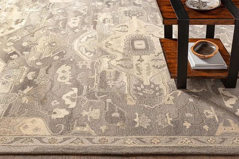 Belinera V Beige 6' Square Rug