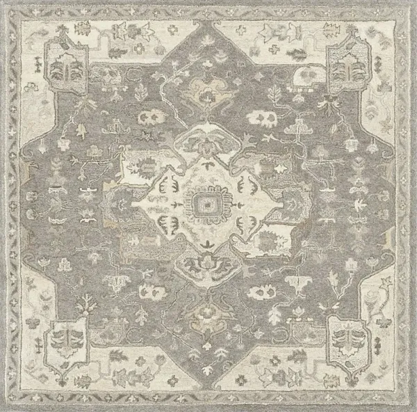 Belinera V Beige 6' Square Rug